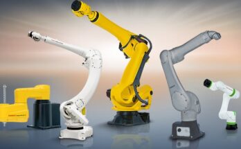 FANUC industrial robotics display prepared for Automate 2026 physical AI demonstrations