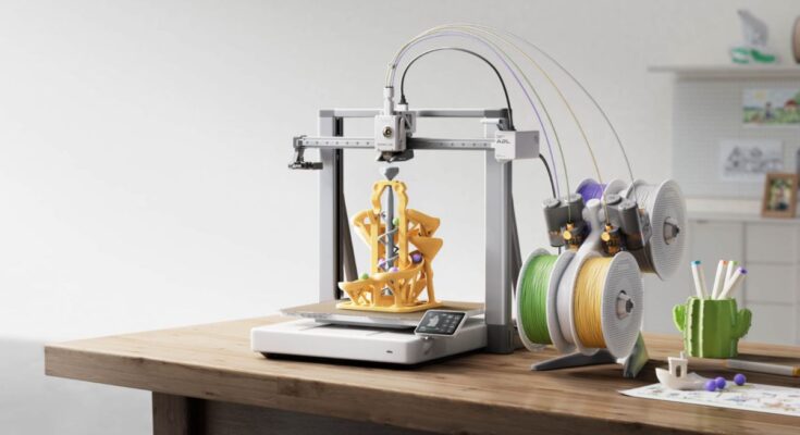 Official Bambu Lab A2L product image showing the large-format 3D printer and filament system Official Bambu Lab A2L product image showing the large-format 3D printer and filament system
