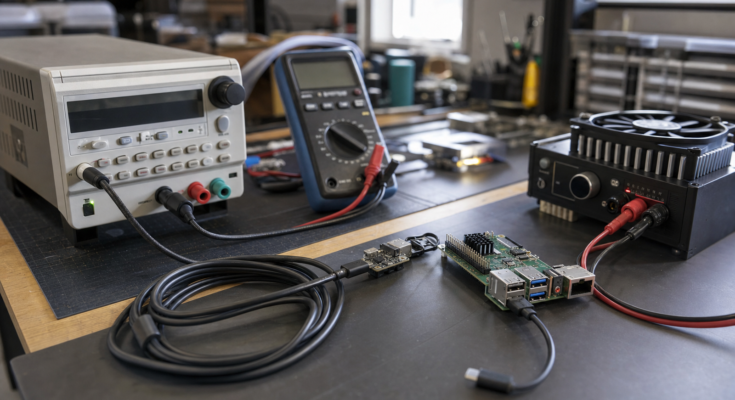 USB-C Power Delivery maker lab power test bench