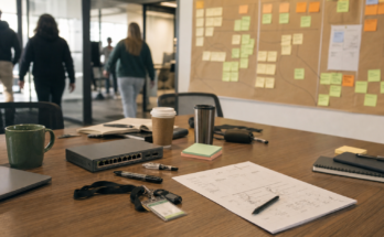 Engineering team operations table representing a shared AI agent workflow in Slack