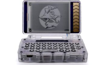 PocketMage e-paper PDA shown in an official Crowd Supply project image