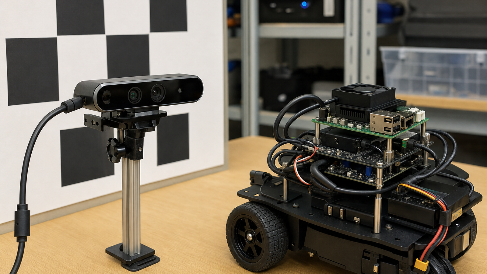 Technical detail view for OpenUSD robot simulation