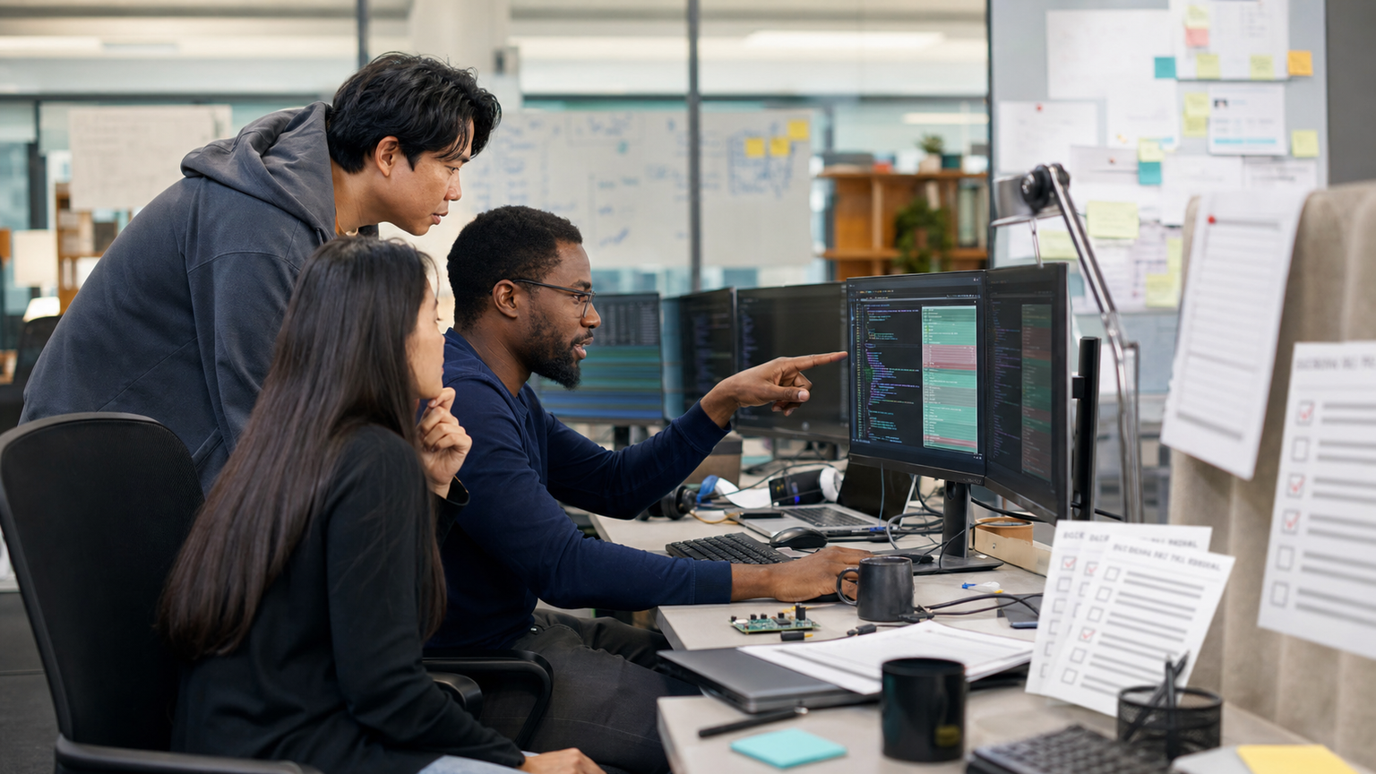 Agentic coding systems still need human review loops.