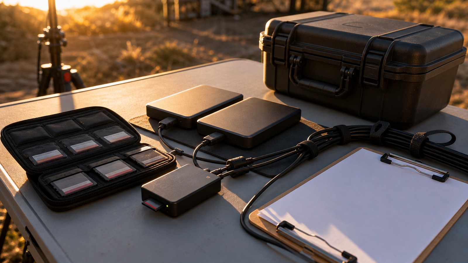 Field backup reliability depends on copies, power and a repeatable offload routine.
