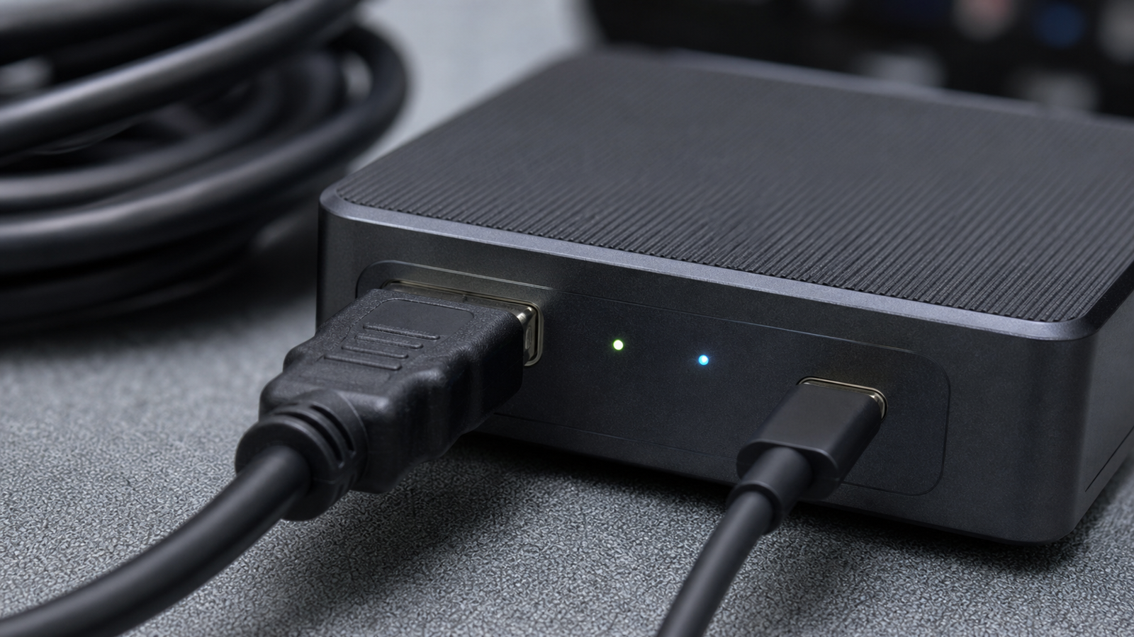 HDMI and USB-C connector fit and strain relief matter in field capture kits.