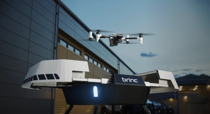 Official BRINC Responder drone product image used for public-safety drone coverage