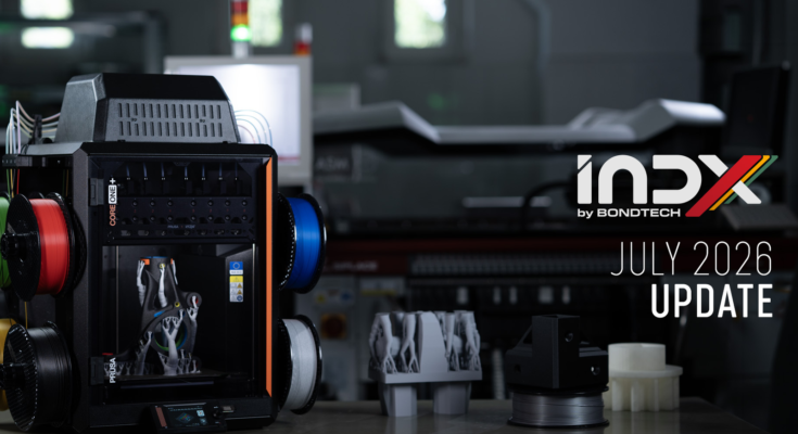 Prusa INDX update official image for multi-material 3D printing