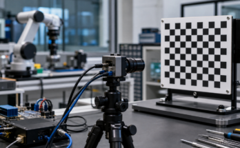 Checkerboard calibration remains a practical baseline for robot vision.