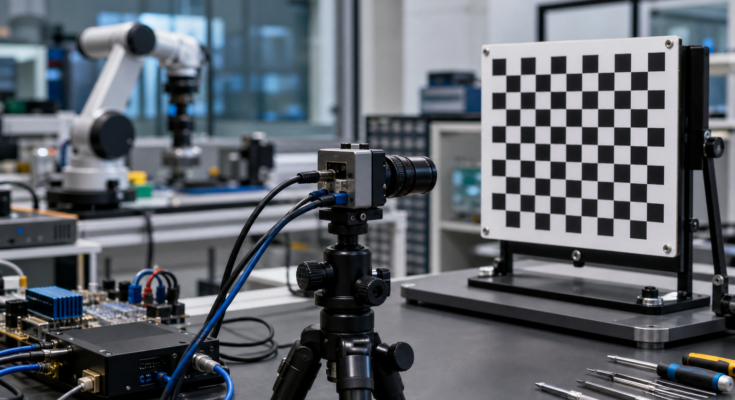 Checkerboard calibration remains a practical baseline for robot vision. Checkerboard calibration remains a practical baseline for robot vision.