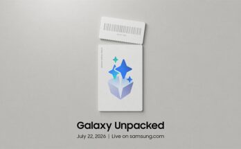 Samsung Galaxy Unpacked July 2026 official invitation artwork