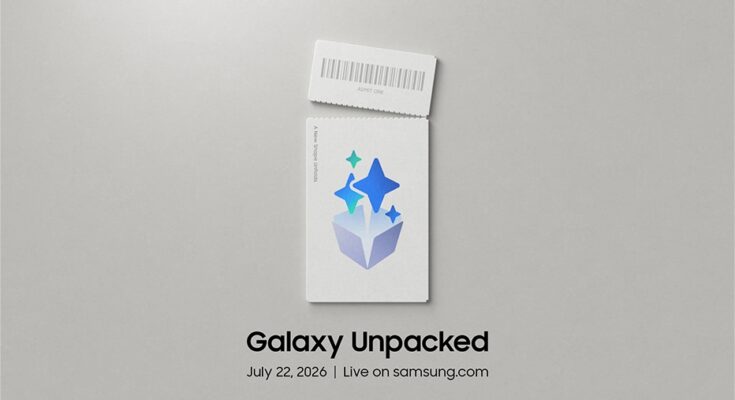 Samsung Galaxy Unpacked July 2026 official invitation artwork Samsung Galaxy Unpacked July 2026 official invitation artwork
