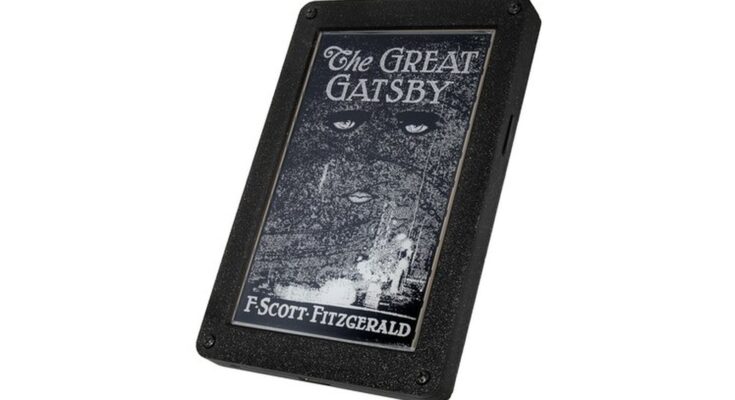 Official Crowd Supply image of the Open Book Touch open-source e-reader project