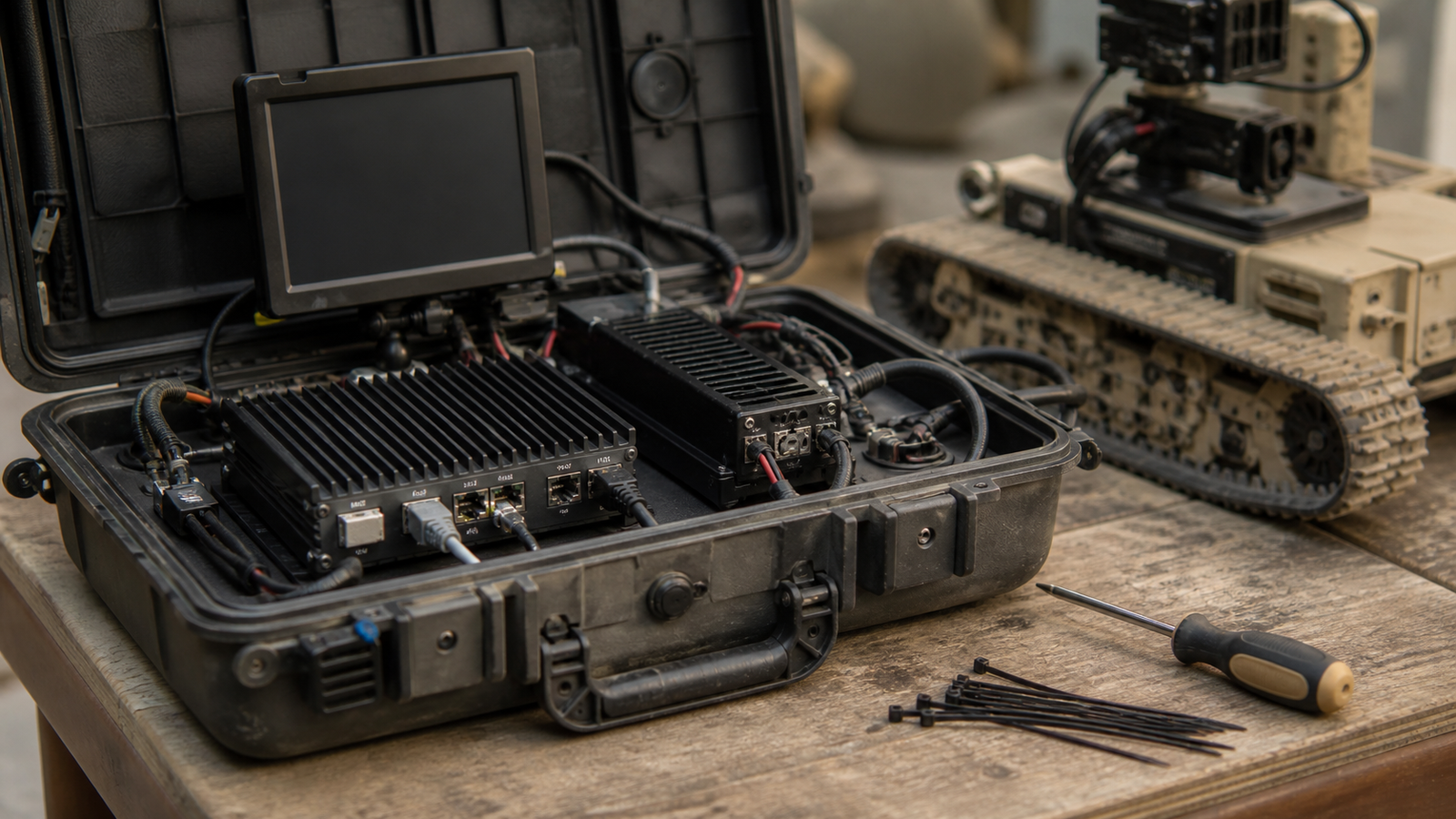 Latency-sensitive field robot command station