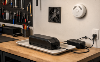 E-Bike Battery Charging in a Maker Garage Needs a Real Safety Checklist — TVG Report editorial image