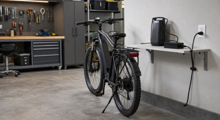 E-Bike Charging Belongs in the Garage Lab Plan, Not on a Random Outlet E-Bike Charging Belongs in the Garage Lab Plan, Not on a Random Outlet