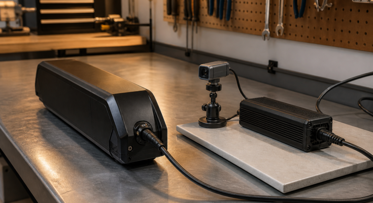 E-Bike Battery Charging in a Maker Garage Needs a Workbench Safety Plan, Not Just an Outlet