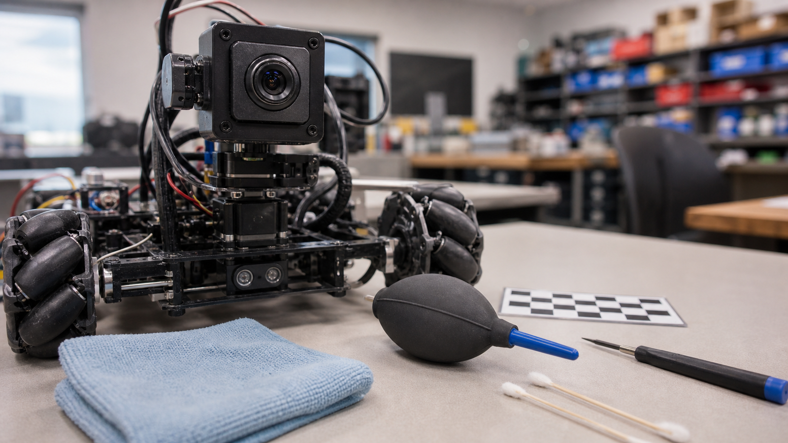 Robot Camera Lens Cleaning and Focus Checks Are a Cheap Reliability Upgrade