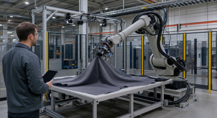 Industrial robot workcell for video-action learning on flexible factory parts Industrial robot workcell for video-action learning on flexible factory parts