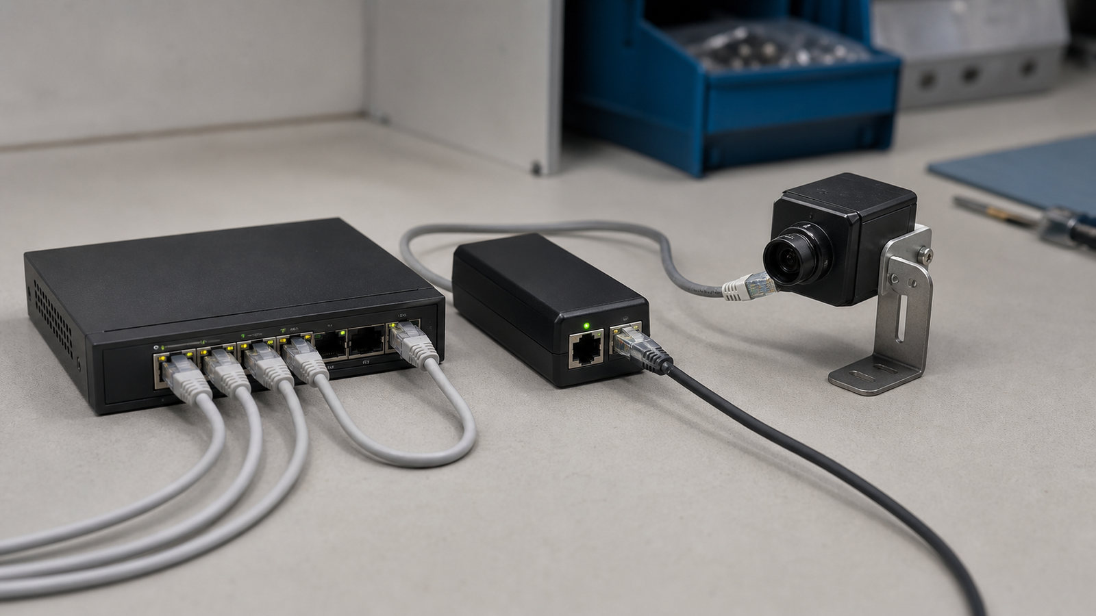 PoE+ Switch vs. Injector: Which Power Plan Fits a Robot-Camera Test Rig?
