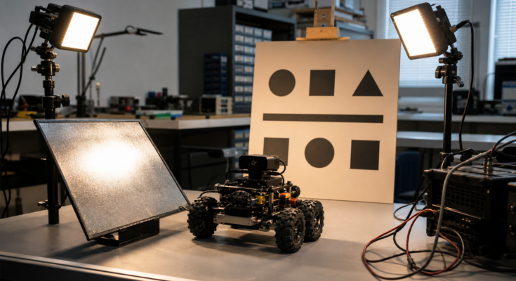 Robot Camera Lighting: How to Test Glare, Shadows, and Exposure Before a Demo — TVG Report editorial image Robot Camera Lighting: How to Test Glare, Shadows, and Exposure Before a Demo — TVG Report editorial image