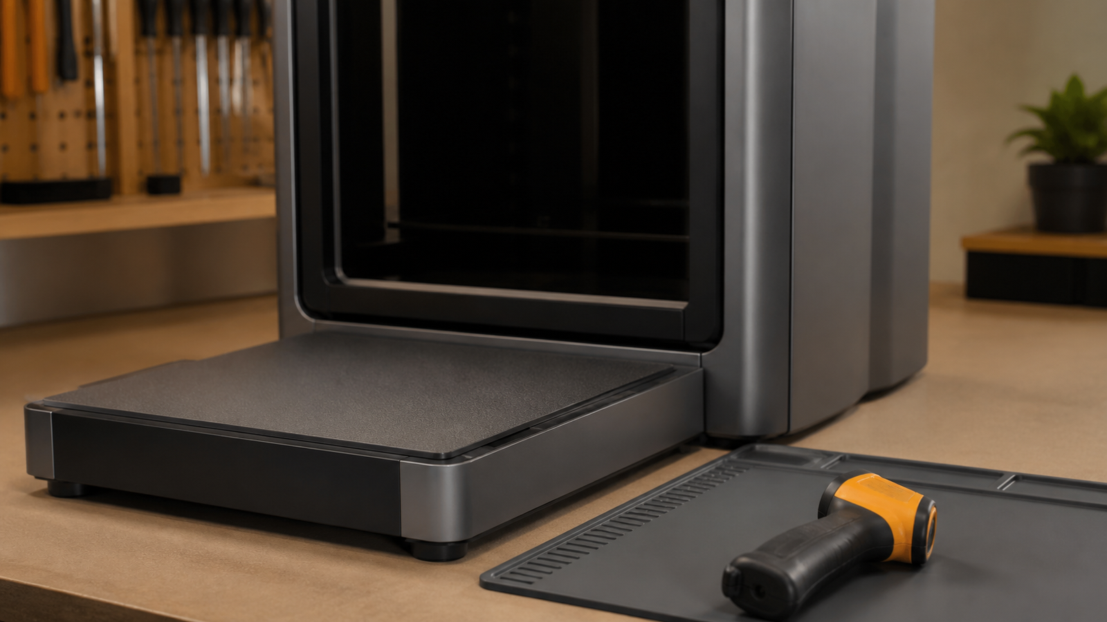 Close inspection of printer power terminals and wiring using safe non-contact tools
