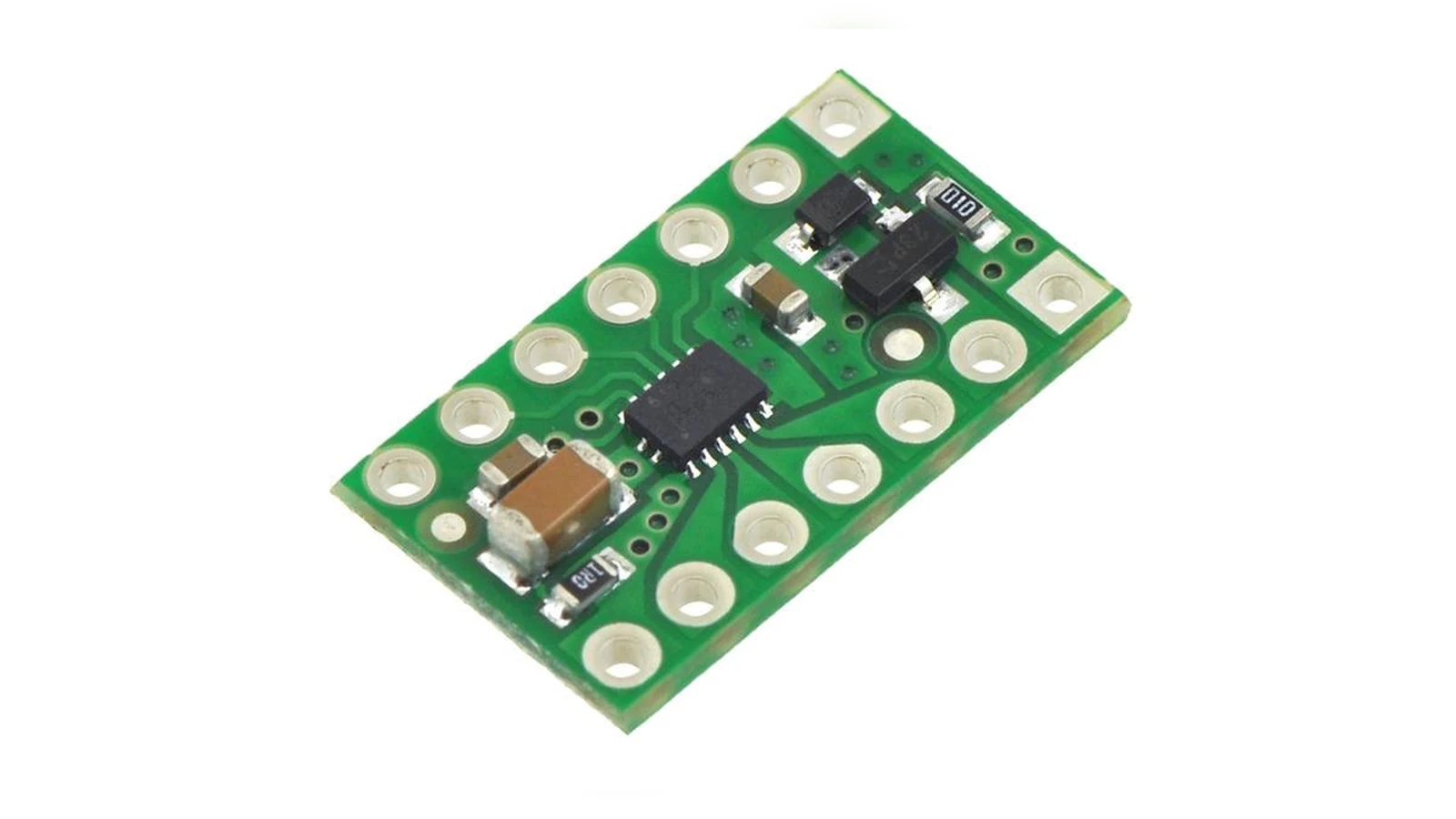 Compact Pololu motor driver carrier board