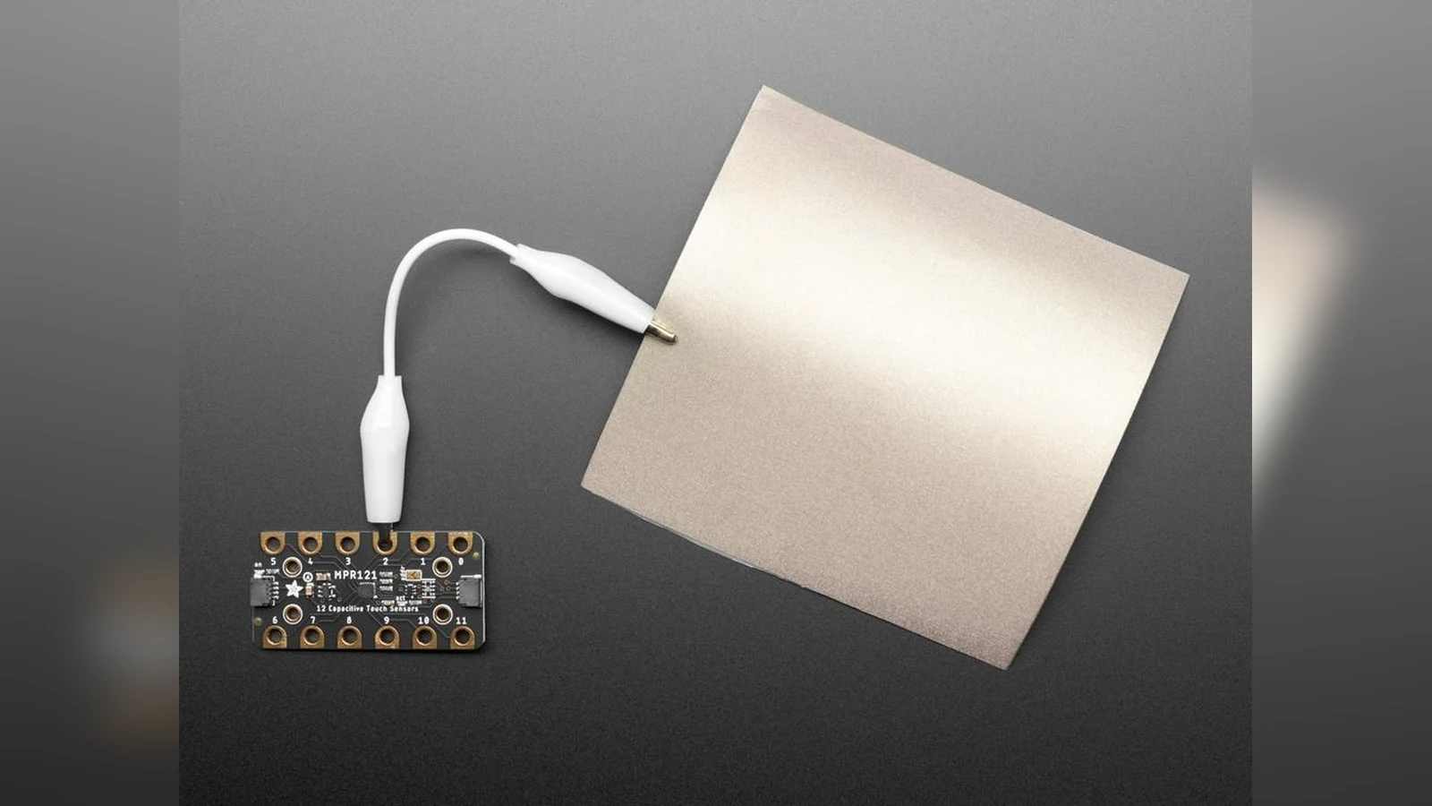Capacitive touch controls installed in an electronics project