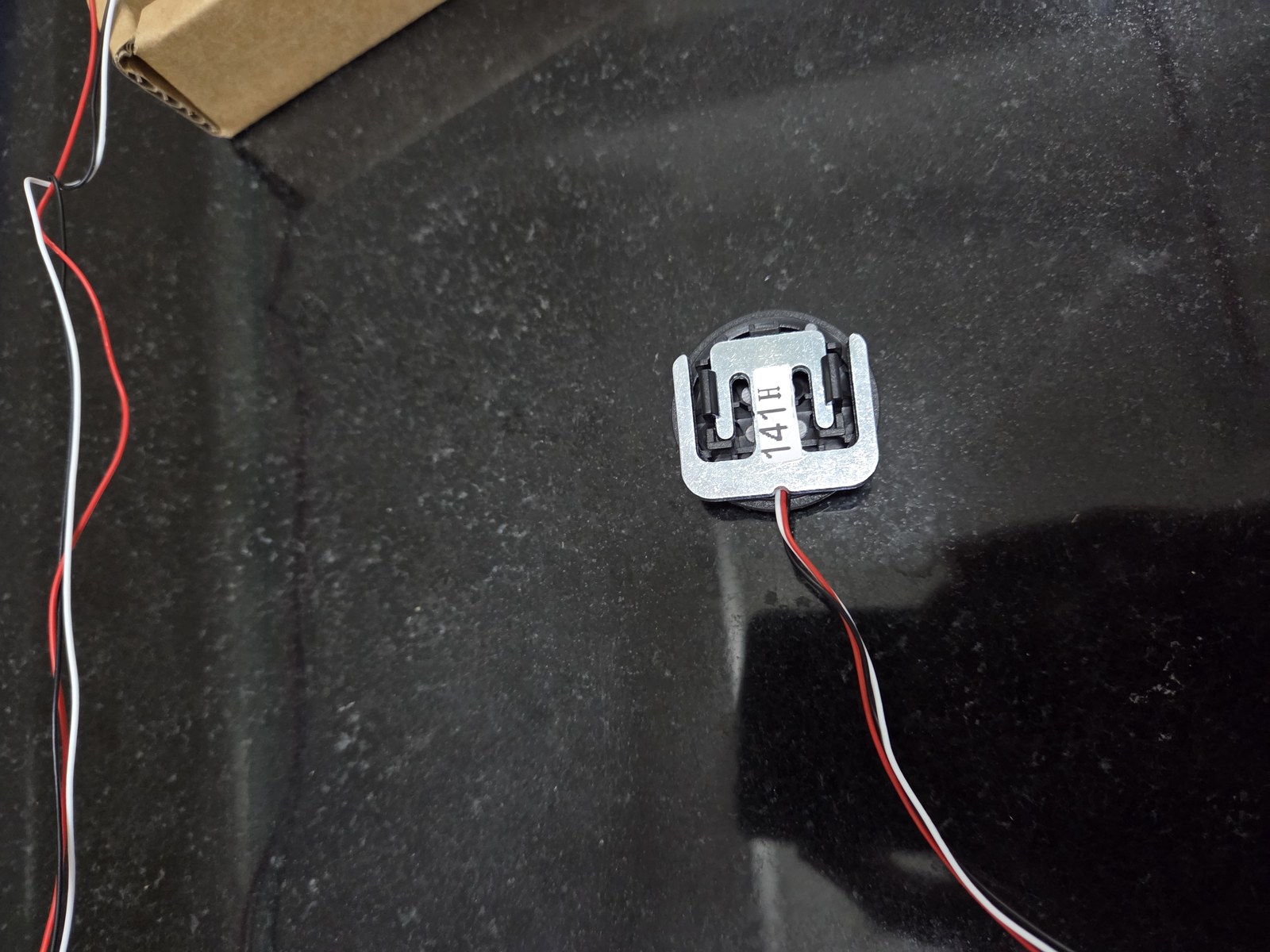Load cell sensor removed from a digital weighing scale
