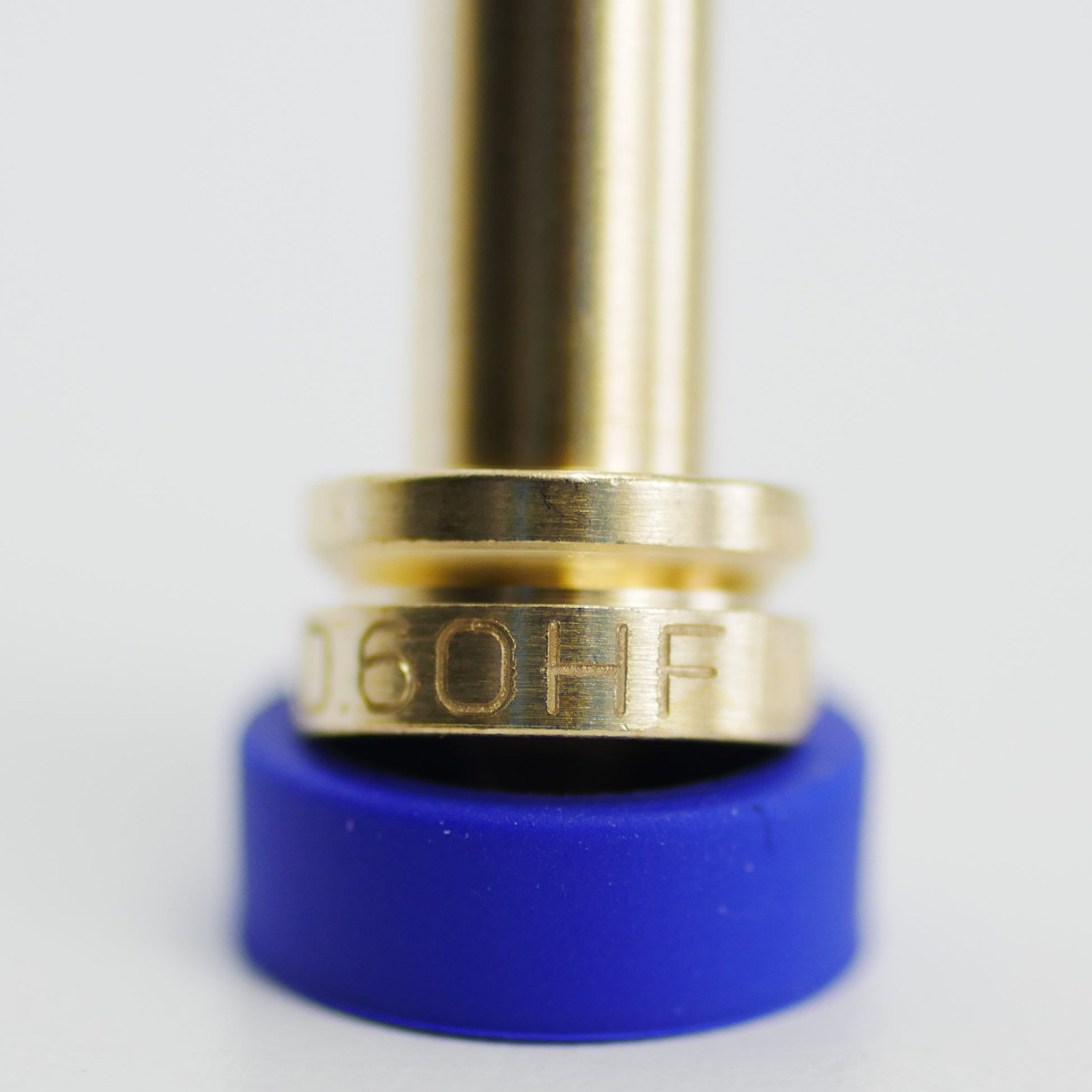 Close-up of an E3D Revo High Flow nozzle marking