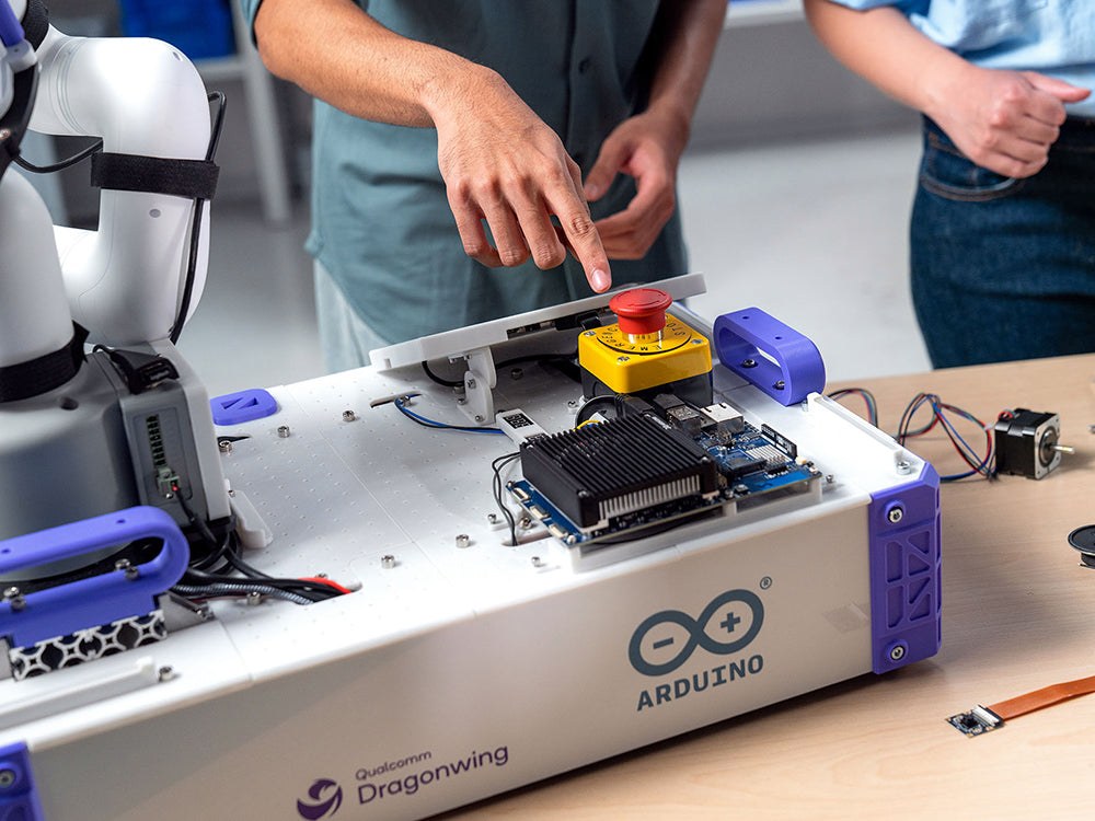 Arduino VENTUNO Q installed in a robotics demonstration platform