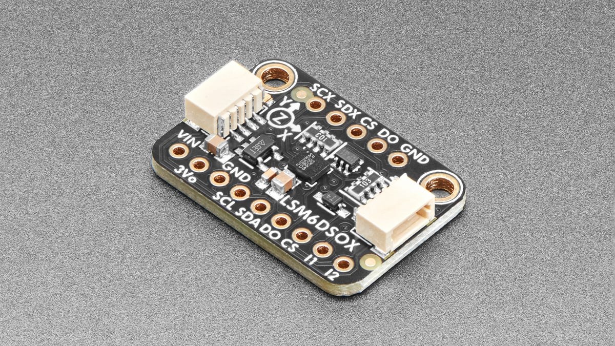 Adafruit LSM6DSOX six-degree-of-freedom inertial sensor breakout Adafruit LSM6DSOX six-degree-of-freedom inertial sensor breakout